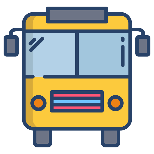 autobús Icongeek26 Linear Colour icono