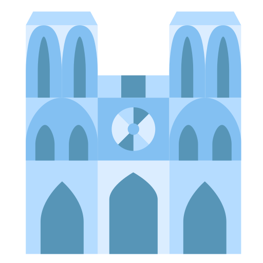 notre dame Good Ware Flat icon