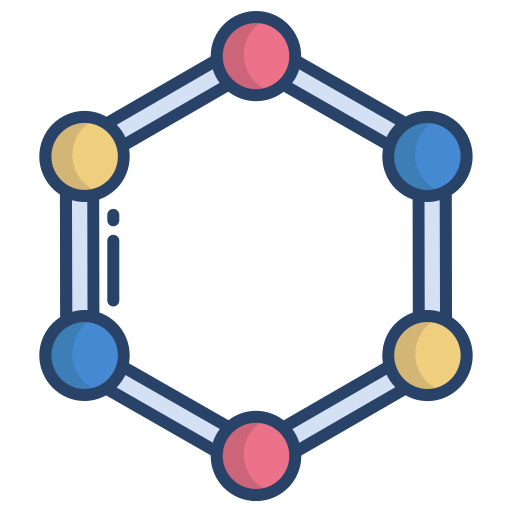 molécula Icongeek26 Linear Colour icono