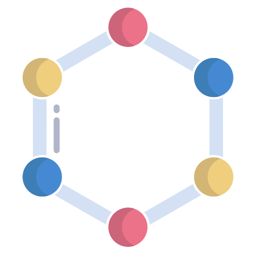 molecuul Icongeek26 Flat icoon