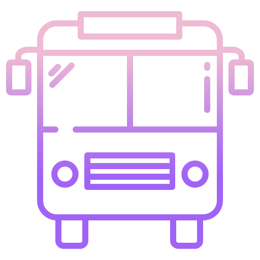 버스 Icongeek26 Outline Gradient icon