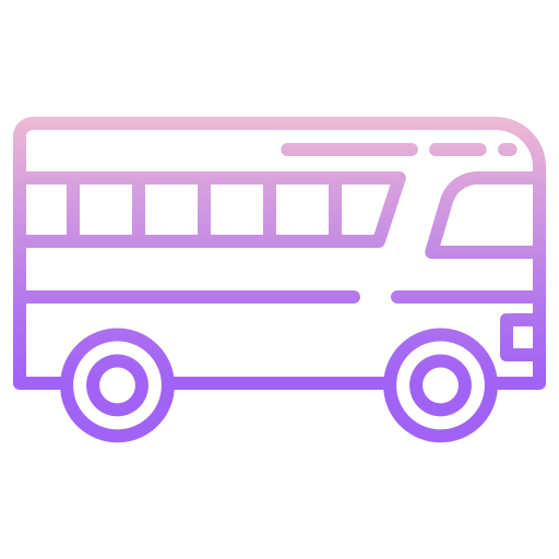 autobús Icongeek26 Outline Gradient icono