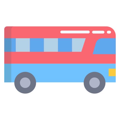 autobús Icongeek26 Flat icono