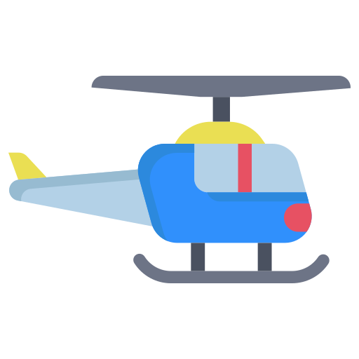 Вертолет Icongeek26 Flat иконка