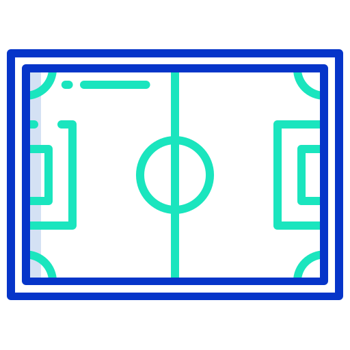 boisko do piłki nożnej Icongeek26 Outline Colour ikona
