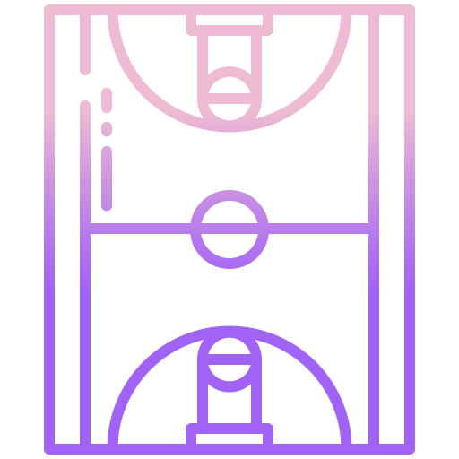 basketbal Icongeek26 Outline Gradient icoon