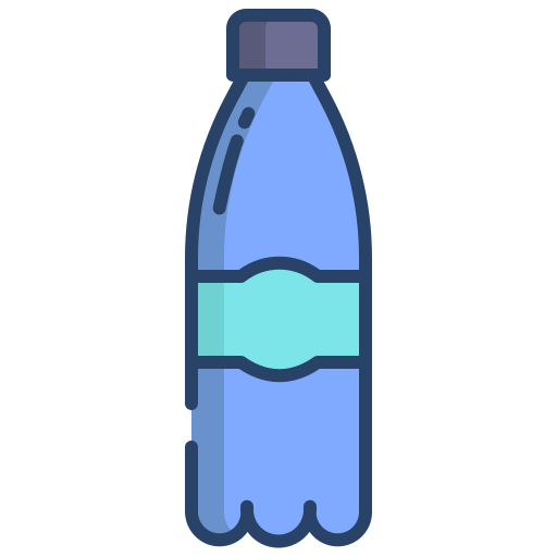 butelka wody Icongeek26 Linear Colour ikona