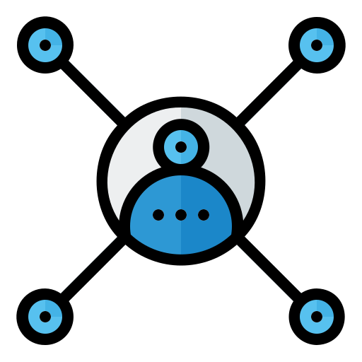 Connection Generic Outline Color icon