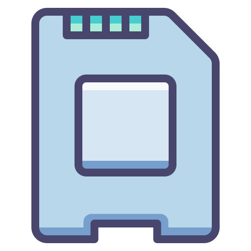 sd-karte Generic Outline Color icon