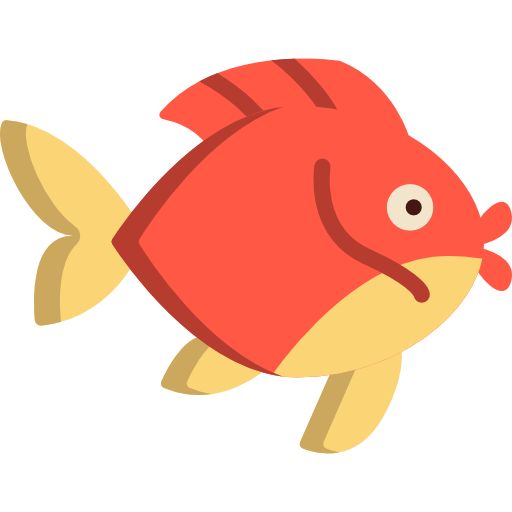 pez de colores Special Flat icono