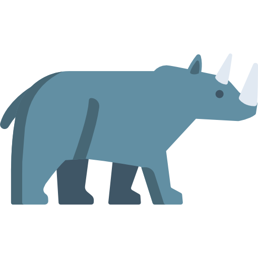 rhinocéros Special Flat Icône