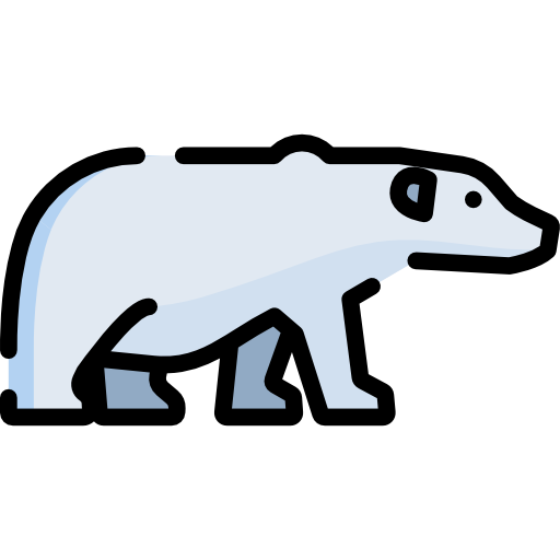 niedźwiedź polarny Special Lineal color ikona