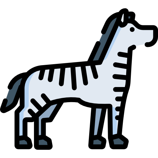 cebra Special Lineal color icono