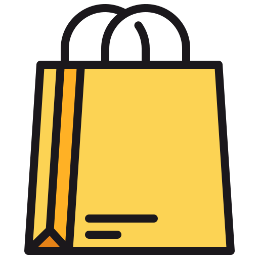 bolsa de la compra Generic Outline Color icono