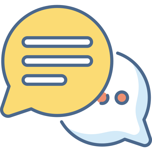 Chat bubble Generic Outline Color icon