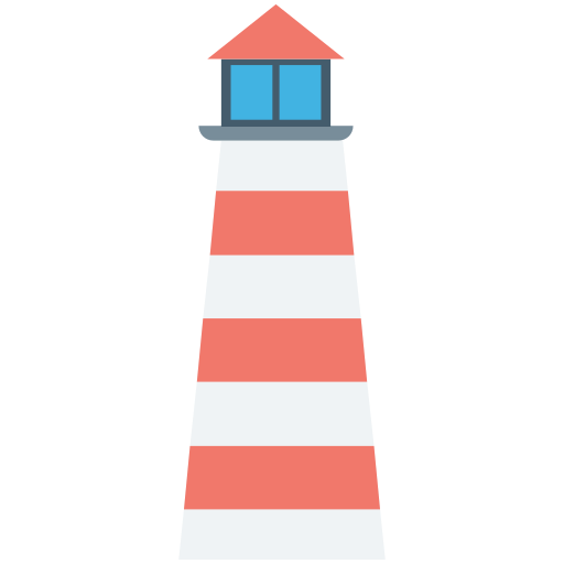 Lighthouse Creative Stall Premium Flat icon