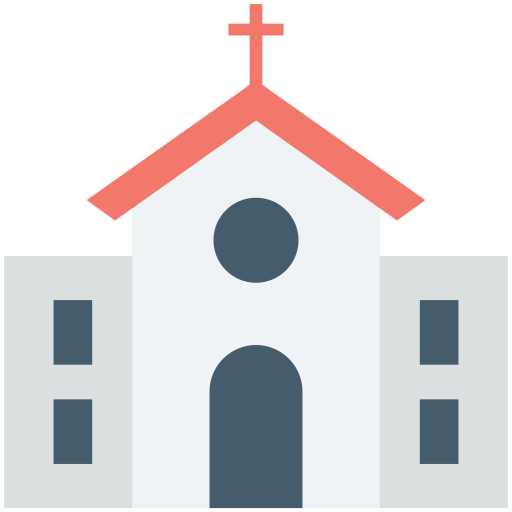 Church Creative Stall Premium Flat icon