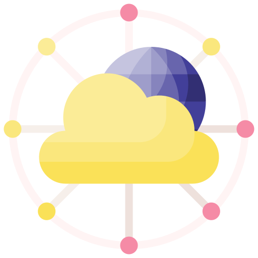 red en la nube Generic Flat icono