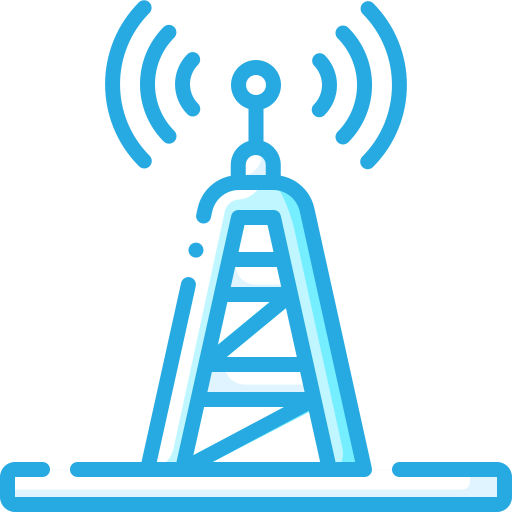 Radio antenna Generic Blue icon