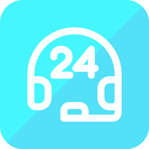 24 시간 지원 Generic Square icon