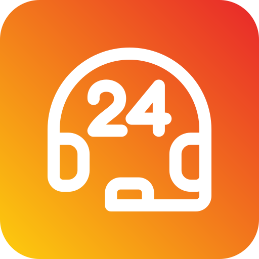 24 hours support Generic Flat Gradient icon