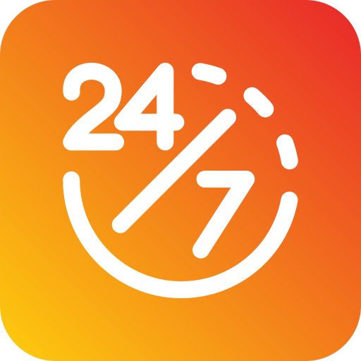 Open 24 hours Generic Flat Gradient icon