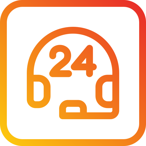 24 hours support Generic Gradient icon