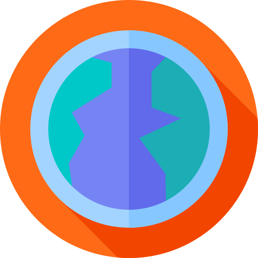 atmósfera Flat Circular Flat icono
