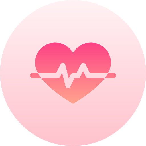 battito cardiaco Basic Gradient Circular icona