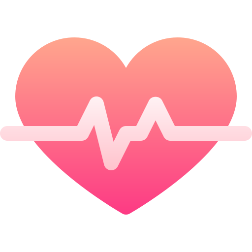 Heart beat Basic Gradient Gradient icon