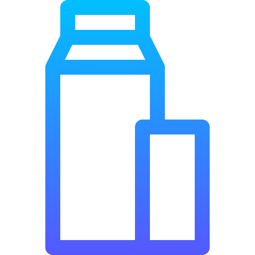 Milk Basic Gradient Lineal color icon