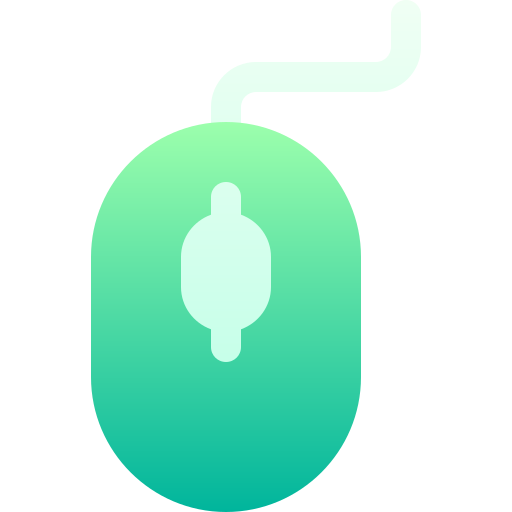 clic del mouse Basic Gradient Gradient icona