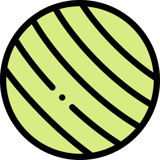 piłka do pilatesu Detailed Rounded Lineal color ikona