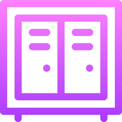 Locker Basic Gradient Lineal color icon
