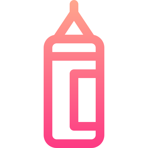 Punching bag Basic Gradient Lineal color icon