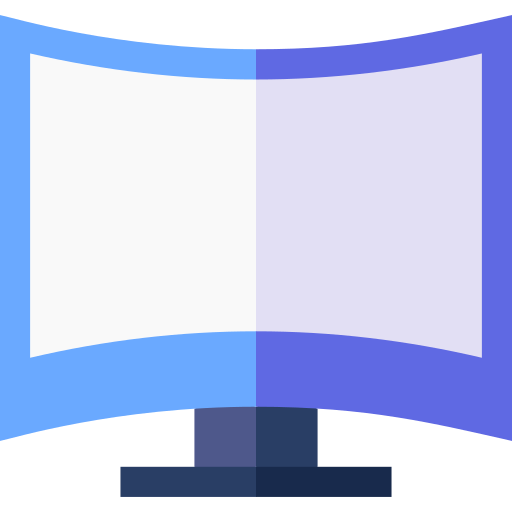 scherm Basic Straight Flat icoon
