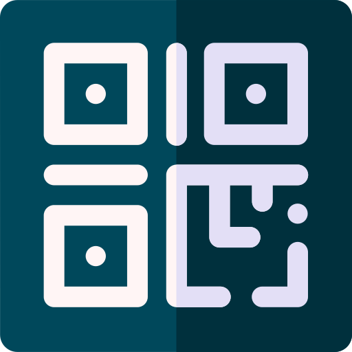 qr-menu Basic Rounded Flat icoon