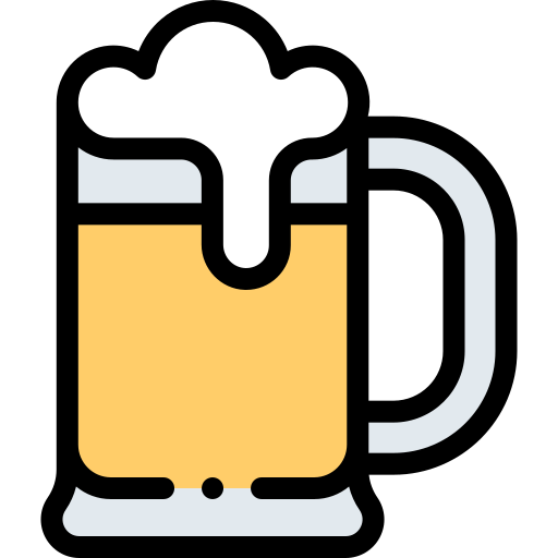 pinta de cerveza Detailed Rounded Lineal color icono