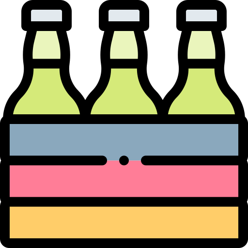 pudełko piwa Detailed Rounded Lineal color ikona
