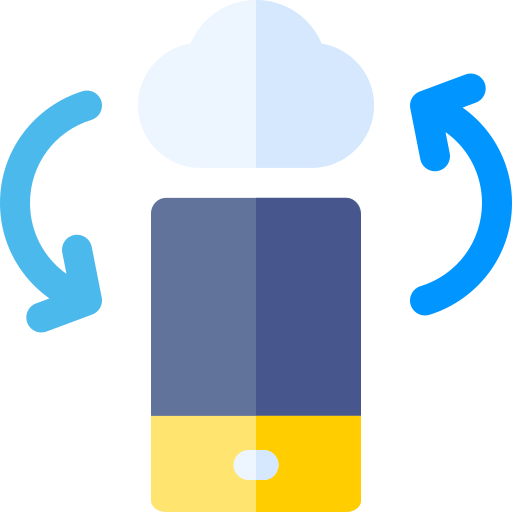computación en la nube Basic Rounded Flat icono