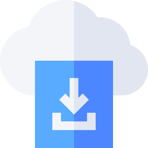 téléchargement cloud Basic Straight Flat Icône
