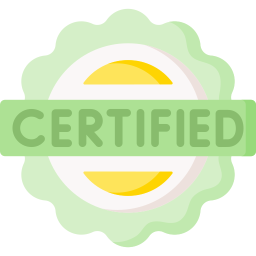 zertifiziert Special Flat icon
