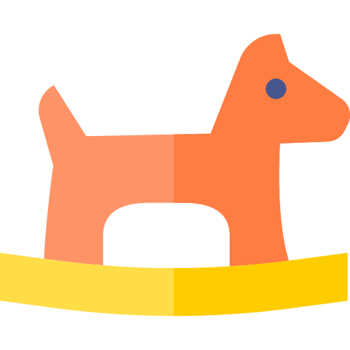 zabawka z koniem Basic Rounded Flat ikona