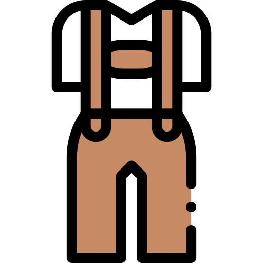lederhosen Detailed Rounded Lineal color icono