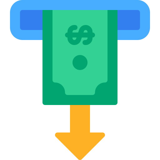 retiro de efectivo Generic Flat icono