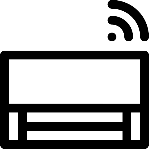 climatisation Basic Rounded Lineal Icône