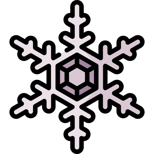 copo de nieve Special Lineal color icono