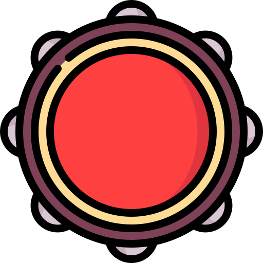 tamburyn Special Lineal color ikona