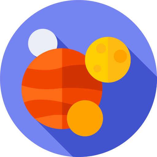 planeten Flat Circular Flat icon