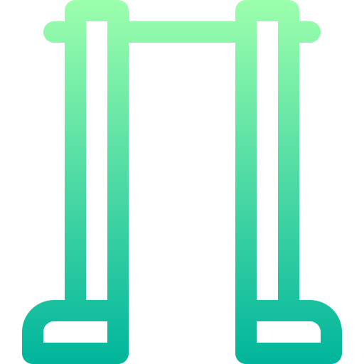 Pull up bar Basic Gradient Lineal color icon